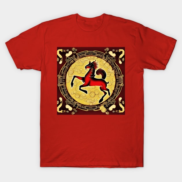 Fire Horse T-Shirt by BlakCircleGirl